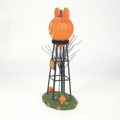 Disney Village - Pumpkintown Water Tower Figurine, 12"