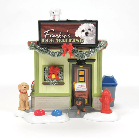 The Original Snow Village - Frankie's Dog Walking Company