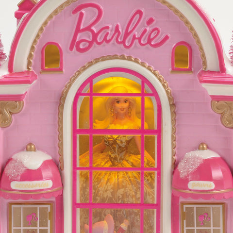 North Pole Series Village - Lighted Barbie Gown Boutique Figurine, 6.4" (Set of 2)