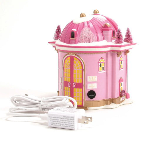 North Pole Series Village - Lighted Barbie Gown Boutique Figurine, 6.4" (Set of 2)