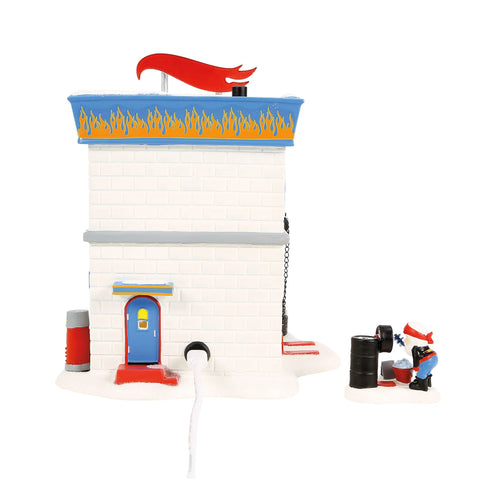 North Pole Series Village - Hot Wheels Detail Center Figurine, 7.3" (Set of 2)