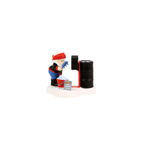 North Pole Series Village - Hot Wheels Detail Center Figurine, 7.3" (Set of 2)
