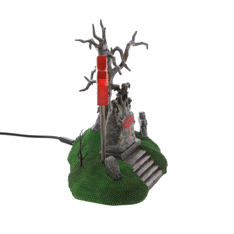 Hot Properties Village - Beetlejuice Cemetery Plot Figurine, 6.77"