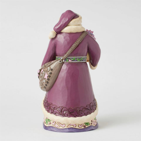 Jim Shore Heartwood Creek Royal Holiday Cheer Santa Figurine, 10.5"
