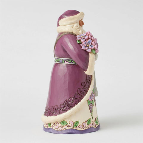 Jim Shore Heartwood Creek Royal Holiday Cheer Santa Figurine, 10.5"