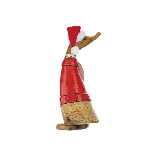 Christmas Duckling Figurine, 8.5" (3 styles - sold individually)