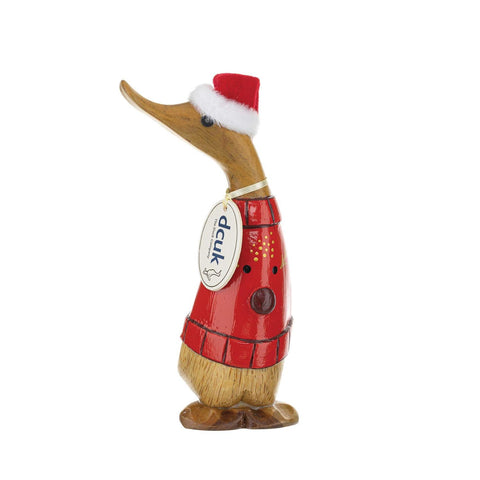 Christmas Duckling Figurine, 8.5" (3 styles - sold individually)
