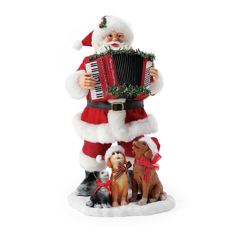Possible Dreams Sing Along Santa Figurine, 10.5"