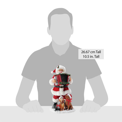 Possible Dreams Sing Along Santa Figurine, 10.5"