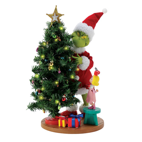 Possible Dreams Fixing the Light Grinch Figurine, 14.5"