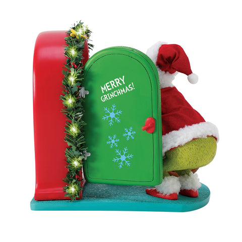 Christmas Dinner Grinch Figurine, 10"