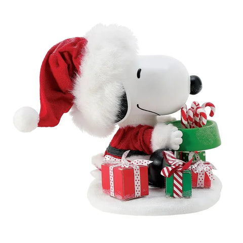 Snoopy's Bowl of Treats Figurine, 6"
