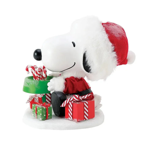 Snoopy's Bowl of Treats Figurine, 6"