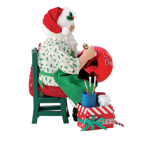 Possible Dreams Shiny and Bright Santa Figurine, 9"