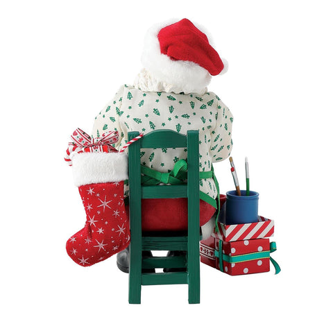 Possible Dreams Shiny and Bright Santa Figurine, 9"