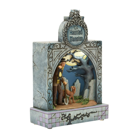 Jim Shore Disney Traditions Haunted Mansion Diorama Figurine, 10.5"
