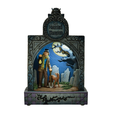 Jim Shore Disney Traditions Haunted Mansion Diorama Figurine, 10.5"