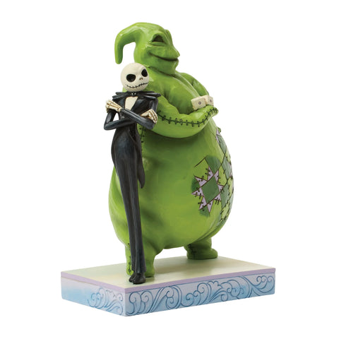 Jim Shore Disney Traditions Jack and Oogie Back-to-Back Figurine, 8.75"