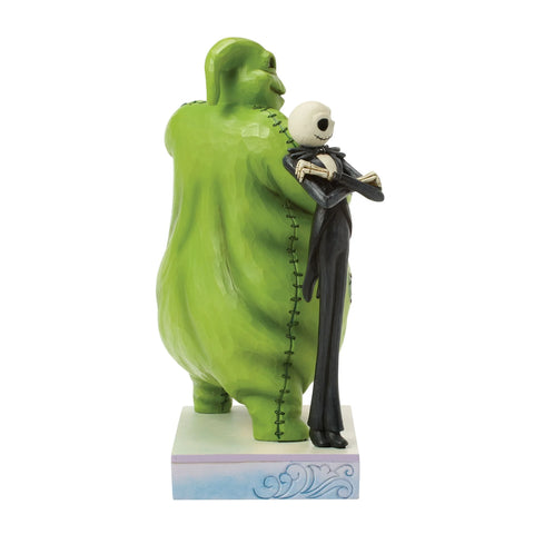 Jim Shore Disney Traditions Jack and Oogie Back-to-Back Figurine, 8.75"