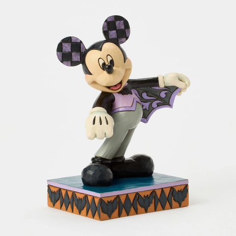 Jim Shore Disney Traditions Mickey Bat Costume Figurine, 6.1"