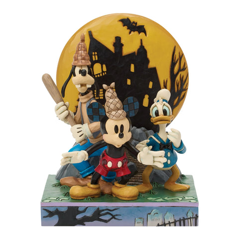 Jim Shore Disney Traditions LED Lonesome Ghosts Figurine, 8.5"