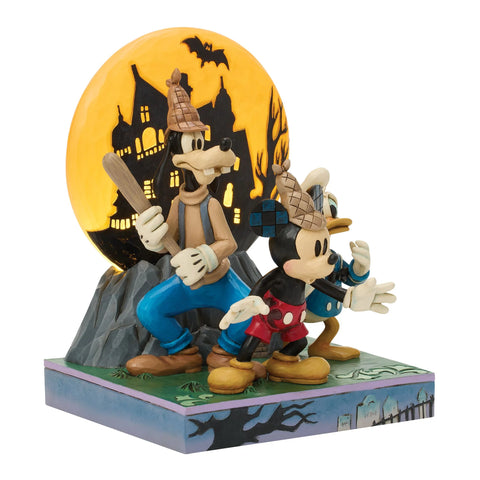 Jim Shore Disney Traditions LED Lonesome Ghosts Figurine, 8.5"