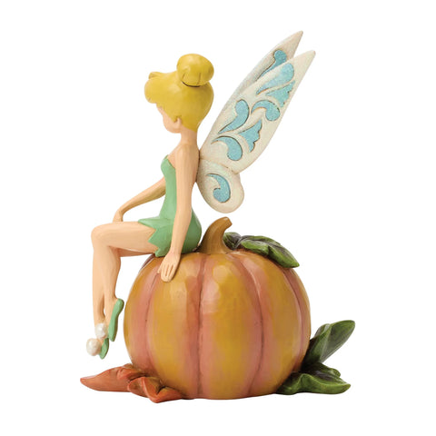 Jim Shore Disney Traditions Tinker Bell on Pumpkin Figurine, 5.75"