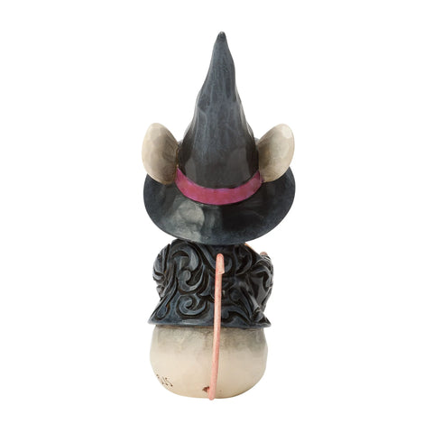 Jim Shore Heartwood Creek Halloween Mouse Witch Figurine, 4.25"