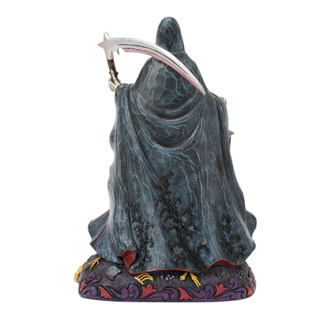 Jim Shore Heartwood Creek Halloween Grim Reaper with LED Glow Figurine, 10"