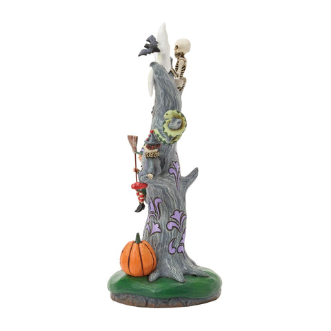 Jim Shore Scary LED Tree Figurine, 9"