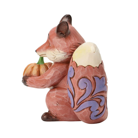 Jim Shore Heartwood Creek Harvest Fox with Pumpkin Figurine, 4.375"