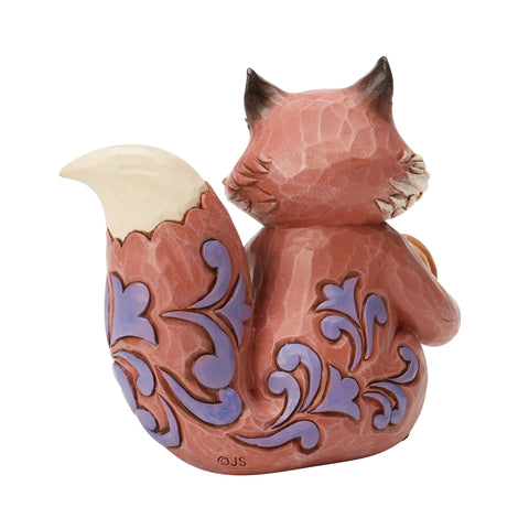Jim Shore Heartwood Creek Harvest Fox with Pumpkin Figurine, 4.375"
