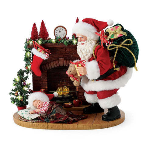 Possible Dreams Visions of Sugar Plums Santa Figurine, 10"
