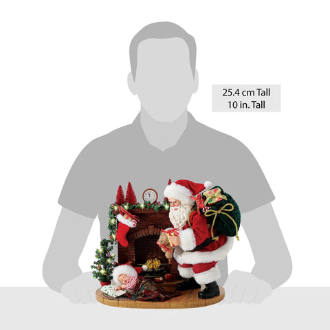 Possible Dreams Visions of Sugar Plums Santa Figurine, 10"