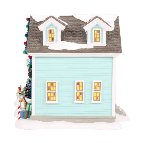 The Original Snow Village - Rudolph House Figurine, 8.07"