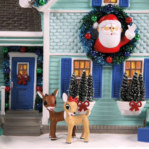 The Original Snow Village - Rudolph House Figurine, 8.07"