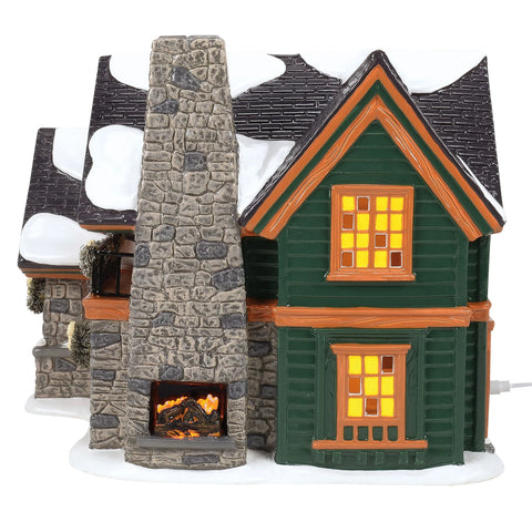 The Original Snow Village - Christmas Lodge Figurine, 7.68"