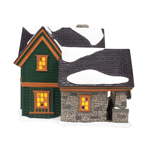 The Original Snow Village - Christmas Lodge Figurine, 7.68"