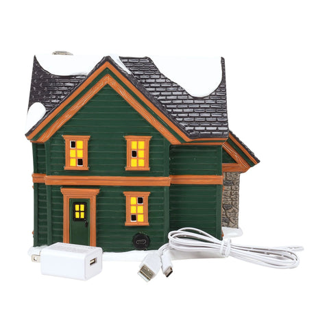 The Original Snow Village - Christmas Lodge Figurine, 7.68"