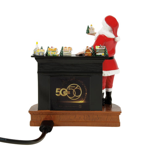The Original Snow Village - 50th Santa Comes To Town 2026 Figurine, 3.74"