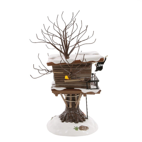 The Original Snow Village - Kevin's Tree House Figurine, 10.43"