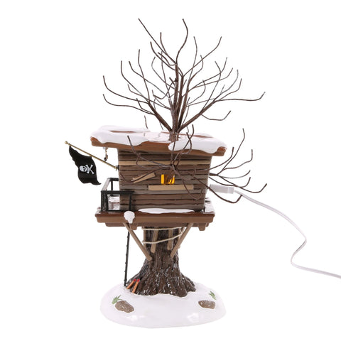 The Original Snow Village - Kevin's Tree House Figurine, 10.43"