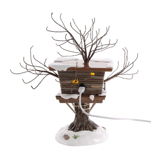 The Original Snow Village - Kevin's Tree House Figurine, 10.43"