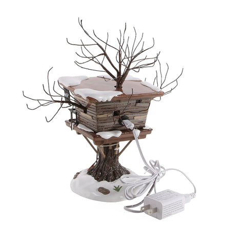 The Original Snow Village - Kevin's Tree House Figurine, 10.43"