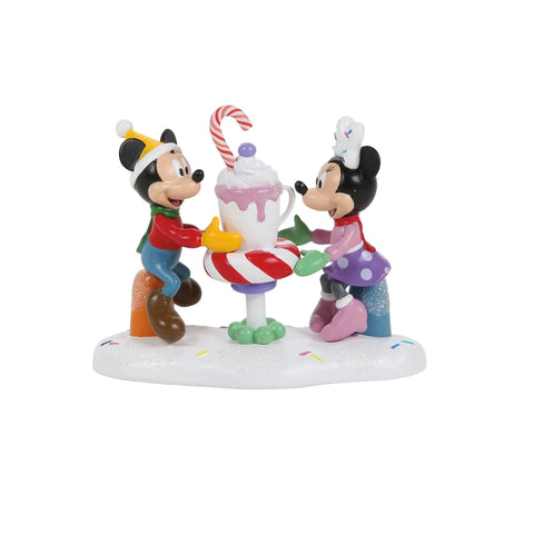 Disney Village - A Cocoa With A Cutie! Figurine, 2.75"