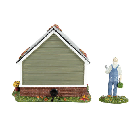 Snow Village Harvest - Still Running Figurine, 5.71" (Set of 2)