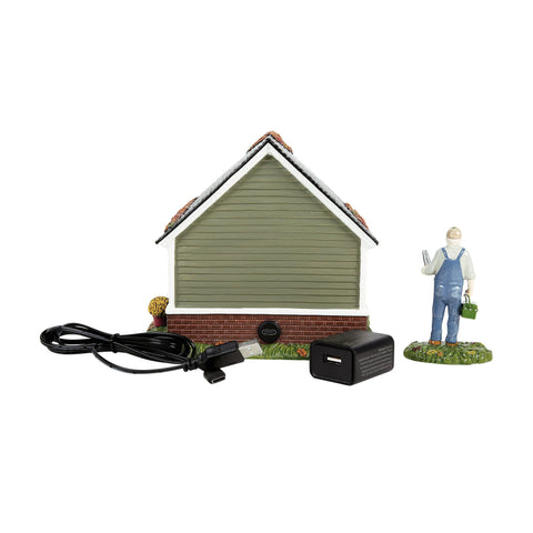 Snow Village Harvest - Still Running Figurine, 5.71" (Set of 2)