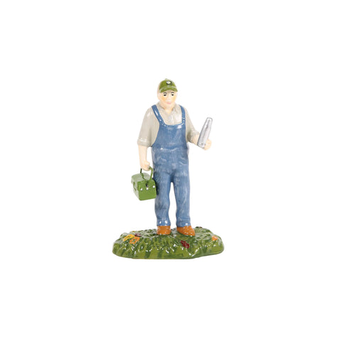 Snow Village Harvest - Still Running Figurine, 5.71" (Set of 2)