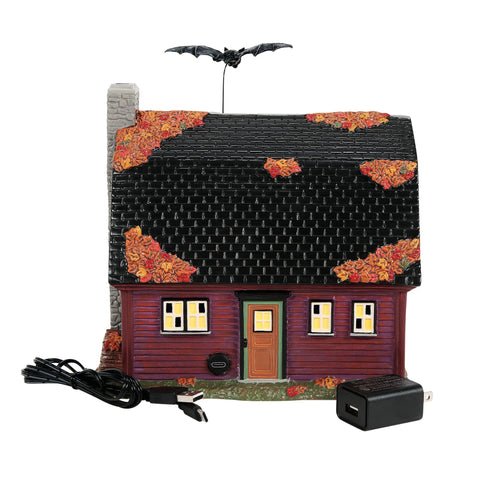 Snow Village Halloween - The Vampire House Figurine, 7.87"