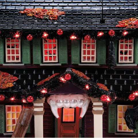 Snow Village Halloween - The Vampire House Figurine, 7.87"